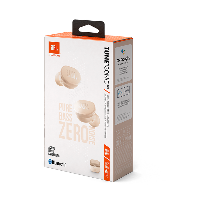 JBL Tune 130NC TWS - Sand - True wireless Noise Cancelling earbuds - Detailshot 10 image number null